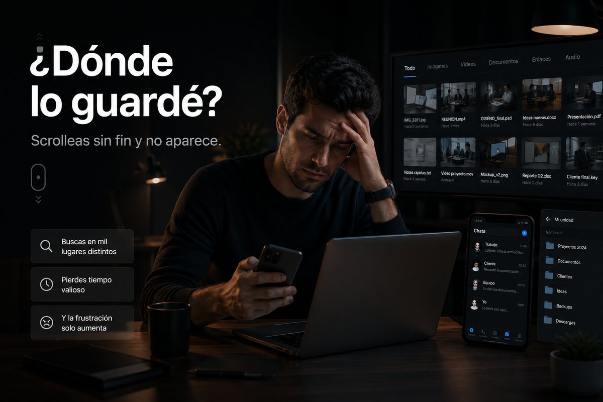 ¿Dónde lo guardé? — Scrolleas sin fin y no aparece.